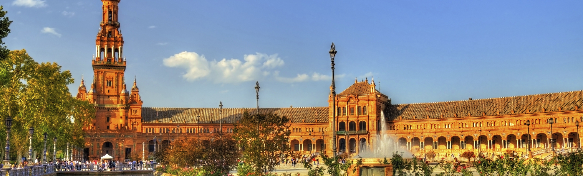 Plaza de Espana, Sevillia, Spanien