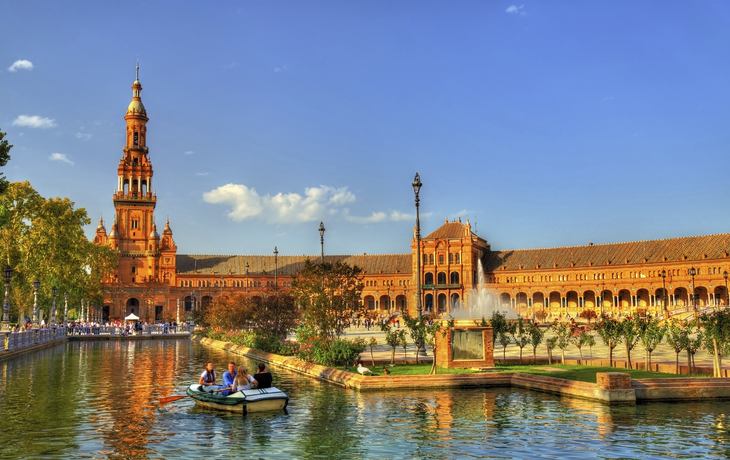 Plaza de Espana, Sevillia, Spanien