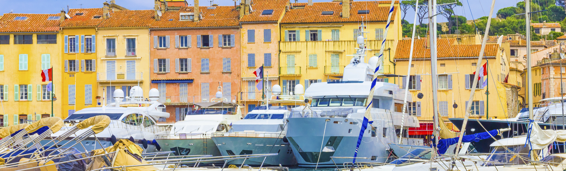 Yachthafen in St. Tropez, Frankreich