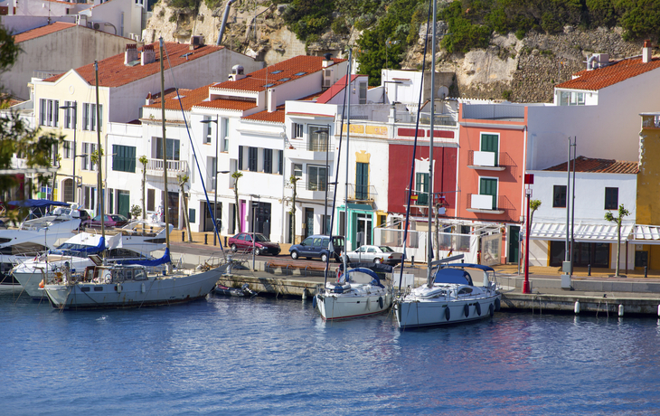 Hafen von Mahon auf Menorca, Spanien