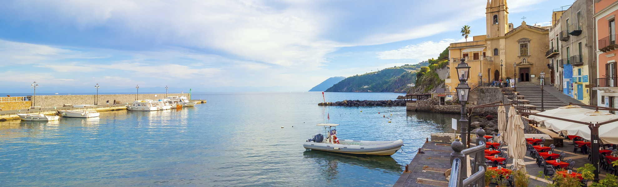 Hafen von Lipari, Italien