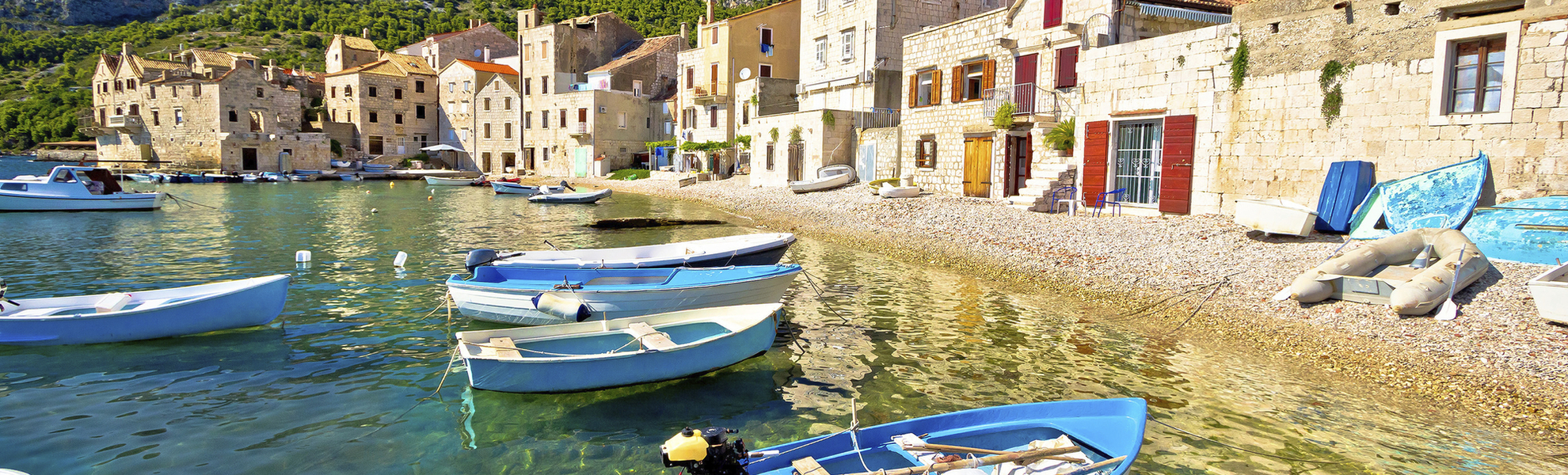 Küste von Vis, Kroatien