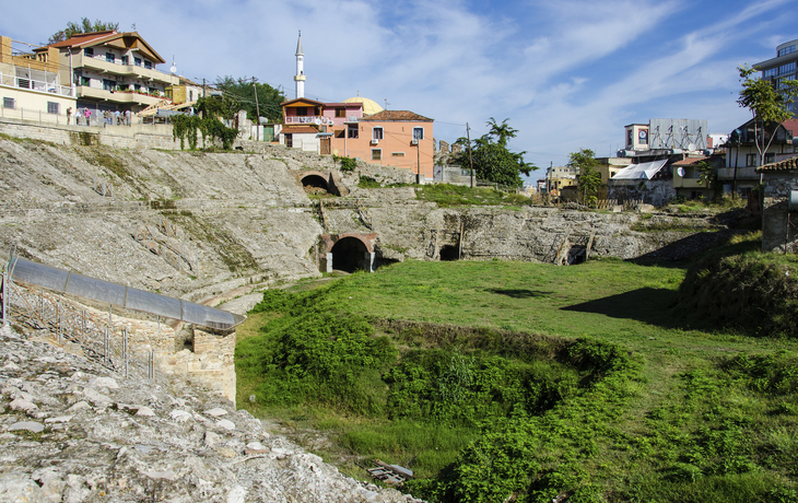 Amphitheater in Durres, Albanien