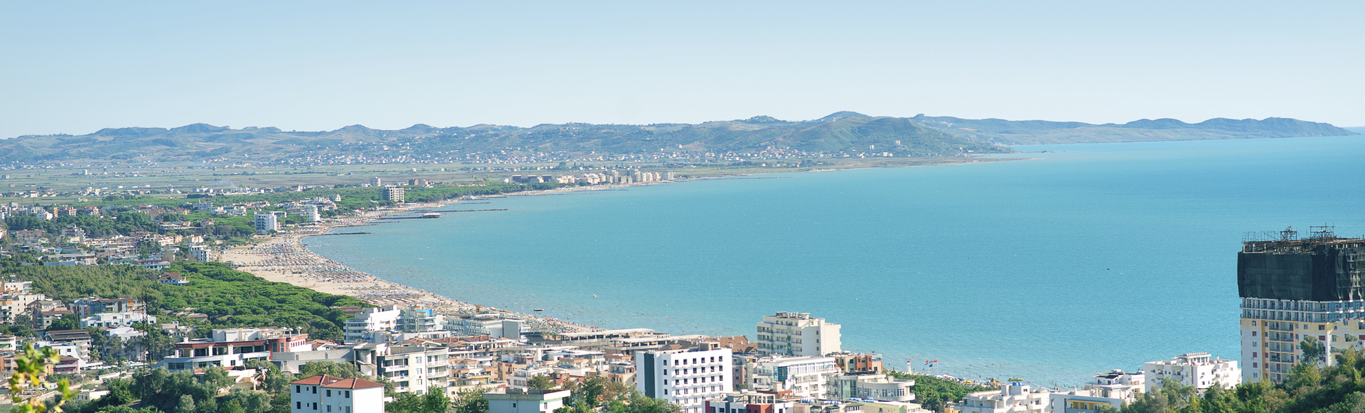 Luftaufnahme von Durres, Albanien