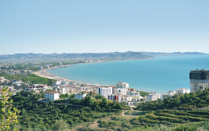 Luftaufnahme von Durres, Albanien
