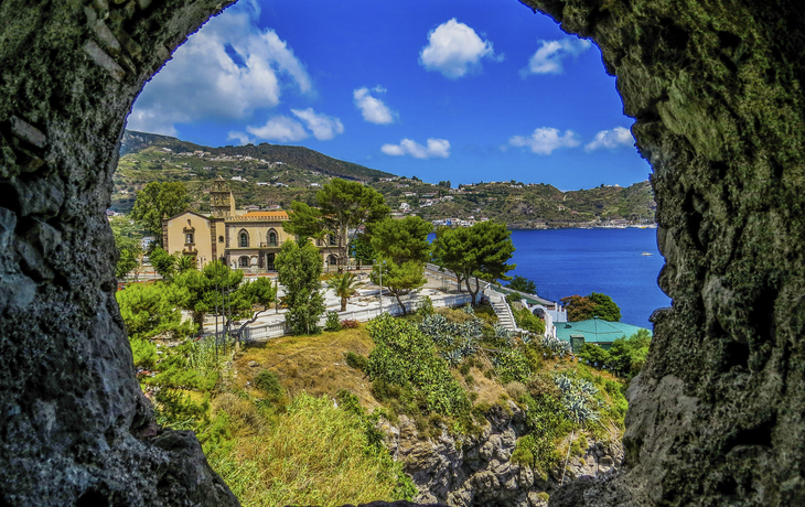 Aussicht auf Lipari, Italien