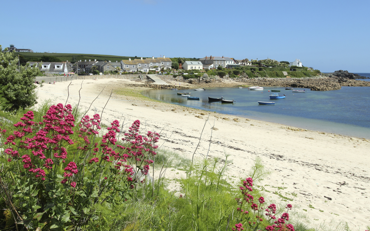 Strand auf St. Mary's, Scilly Inseln, England