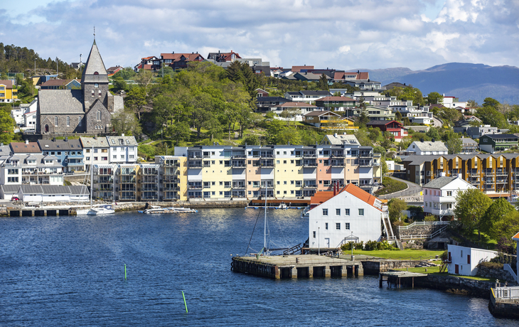 Die Hafenstadt Kristiansund in Norwegen