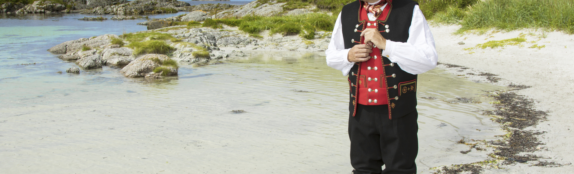 Mann mit Tracht, Norwegen