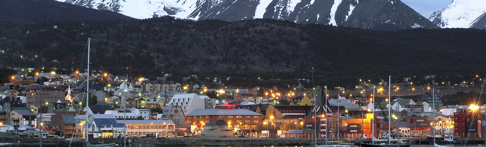 Ushuaia am Abend, Argentinien