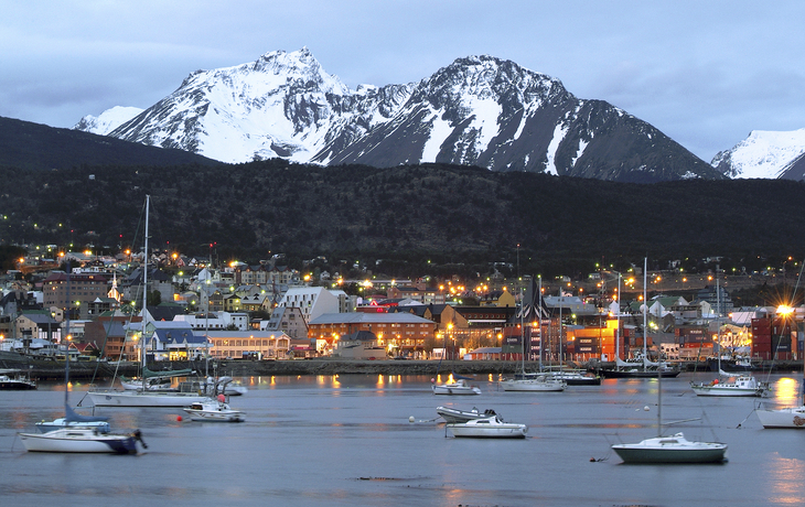 Ushuaia am Abend, Argentinien