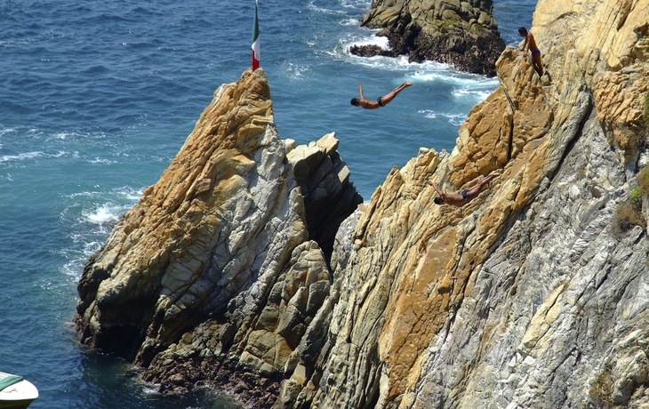 mutige Felsenspringer von Acapulco, Mexiko