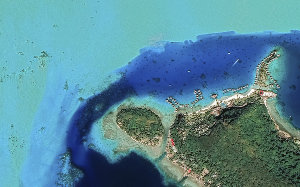 Helikopterflug über Bora Bora