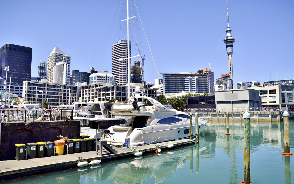 Yachthafen in Auckland, Neuseeland