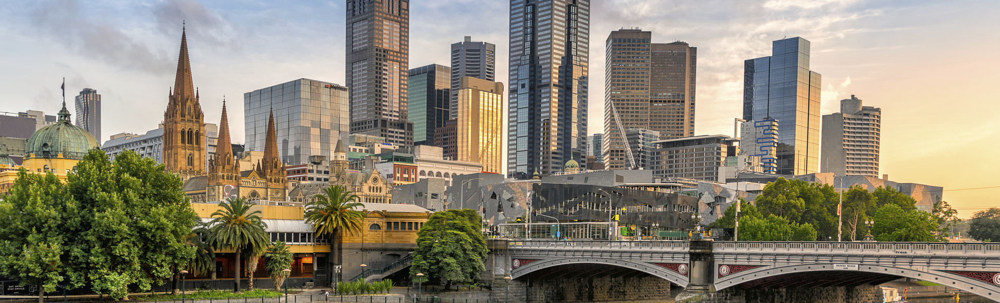 Stadtzentrum von Melbourne, Australien