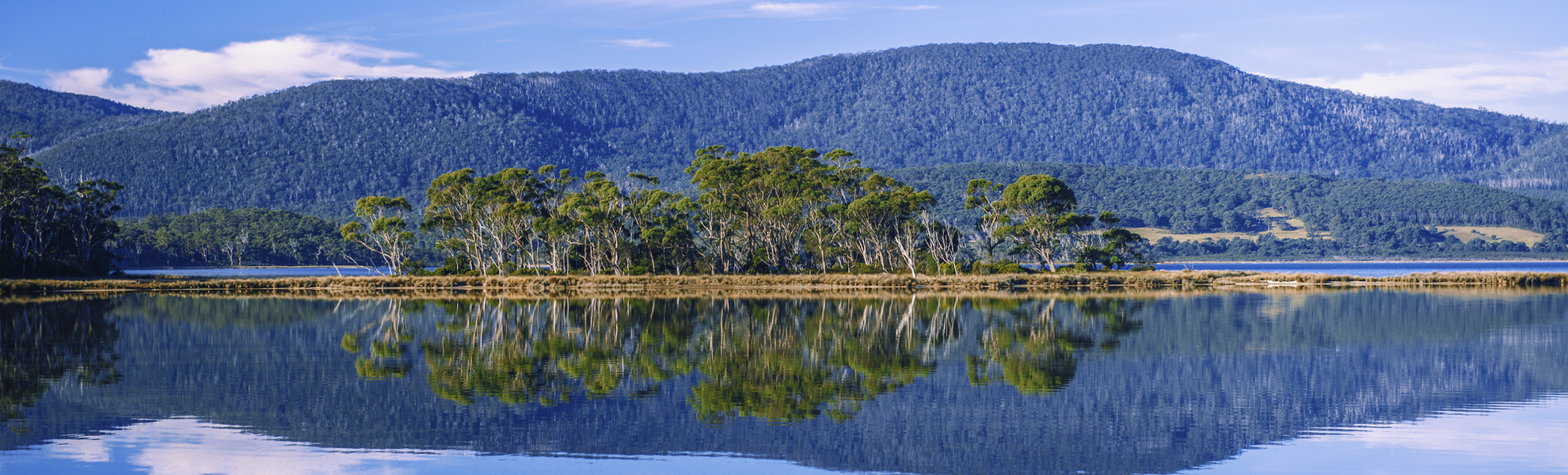 Panoramaaufnahme von Bruny Island, Australien
