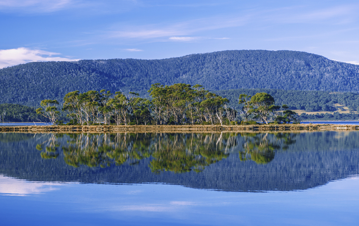 Panoramaaufnahme von Bruny Island, Australien