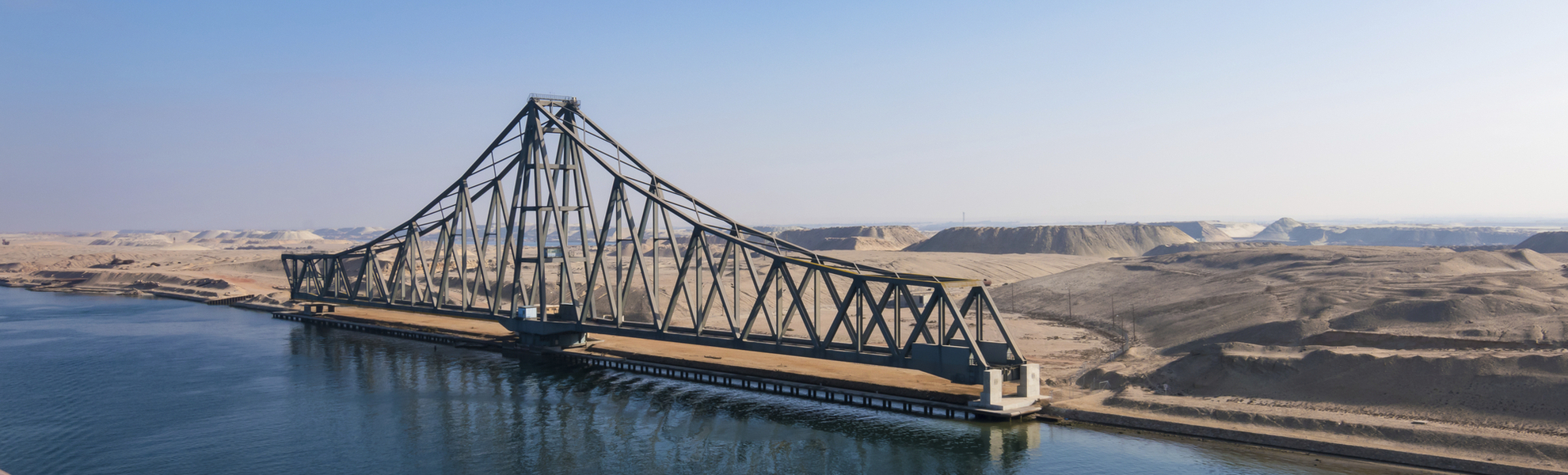 Eisenbahnbruecke in El Ferdan, Aegypten