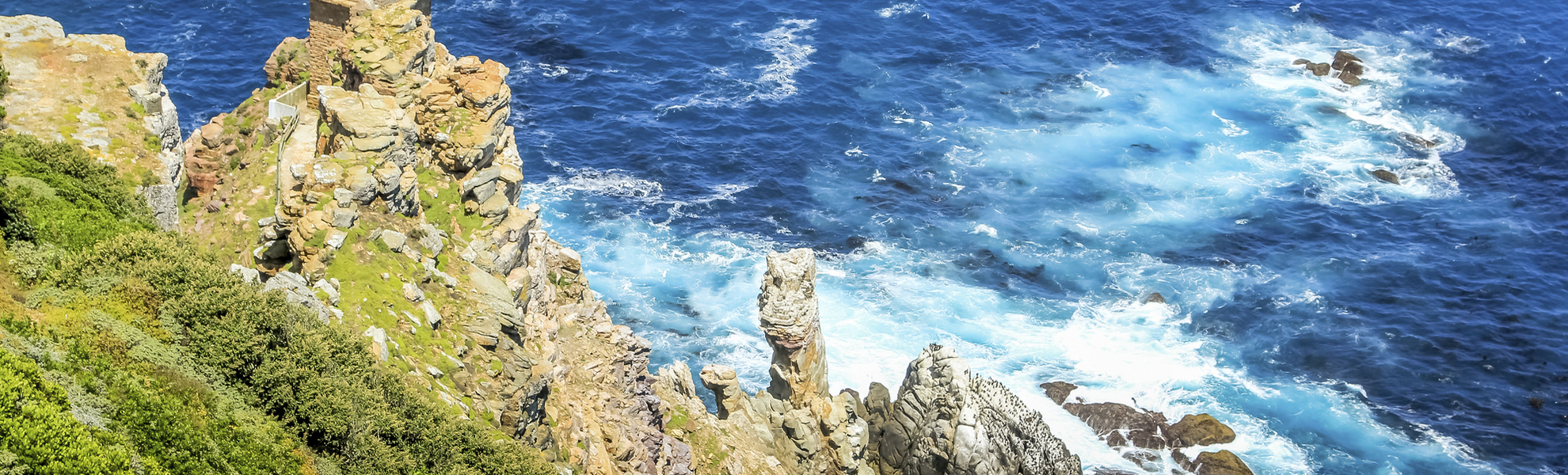 Ein Leuchtturm am Cape Point, Südafrika