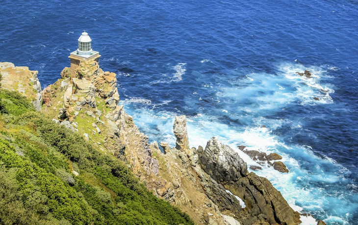 Ein Leuchtturm am Cape Point, Südafrika