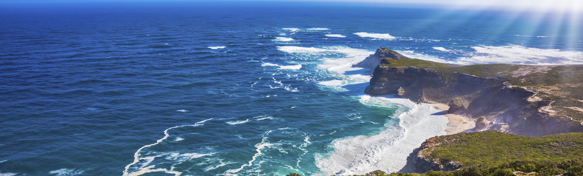 Luftansicht vom Kap der guten Hoffnung, Suedafrika