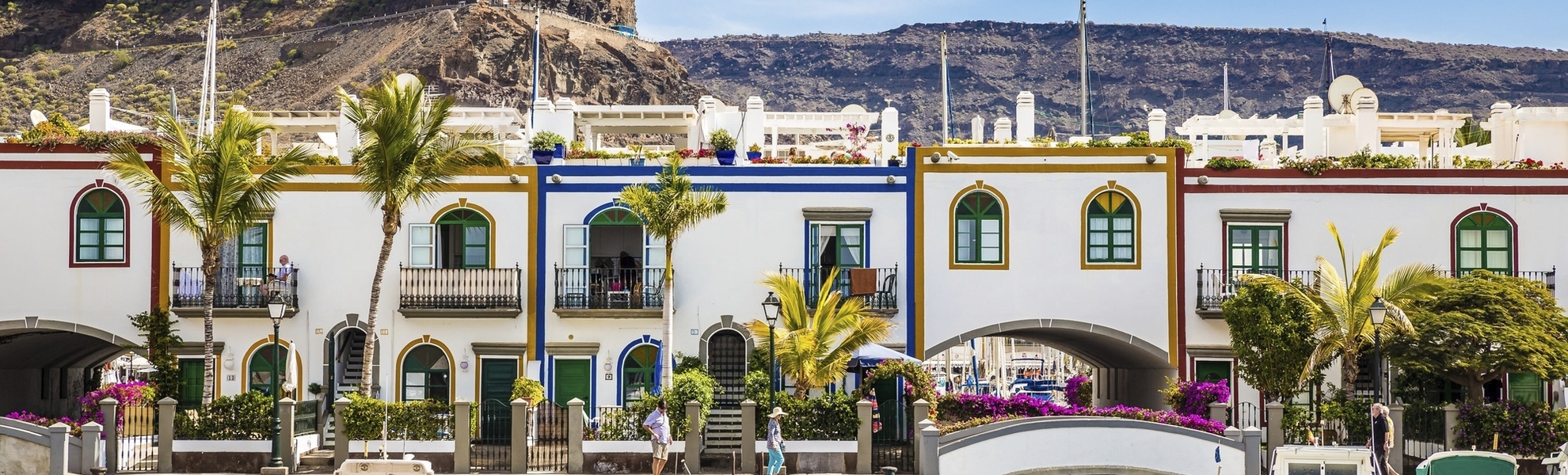 Häuser in Puerto de Mogan, Spanien