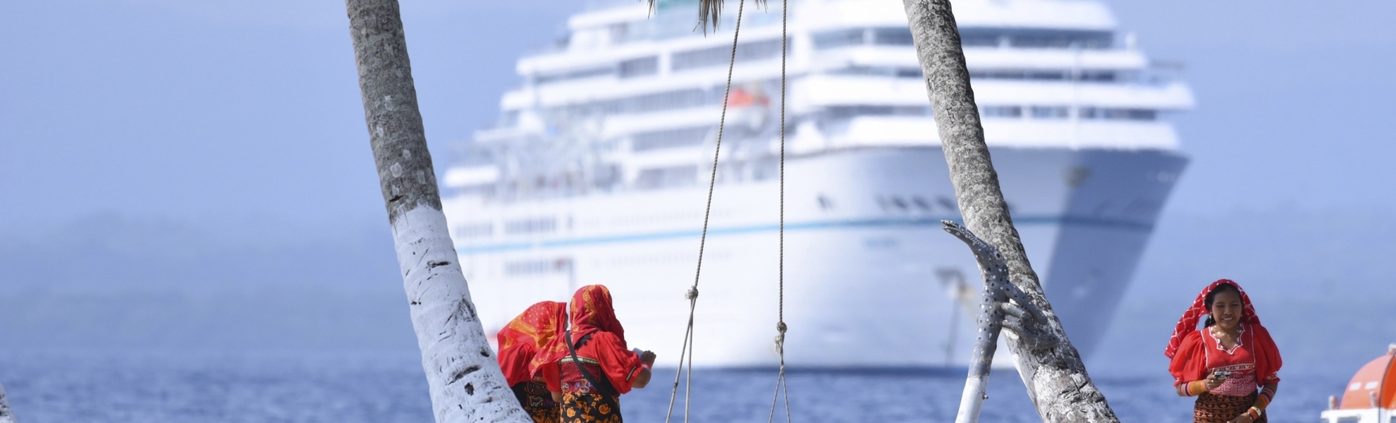 Einheimische in Panama am Strand