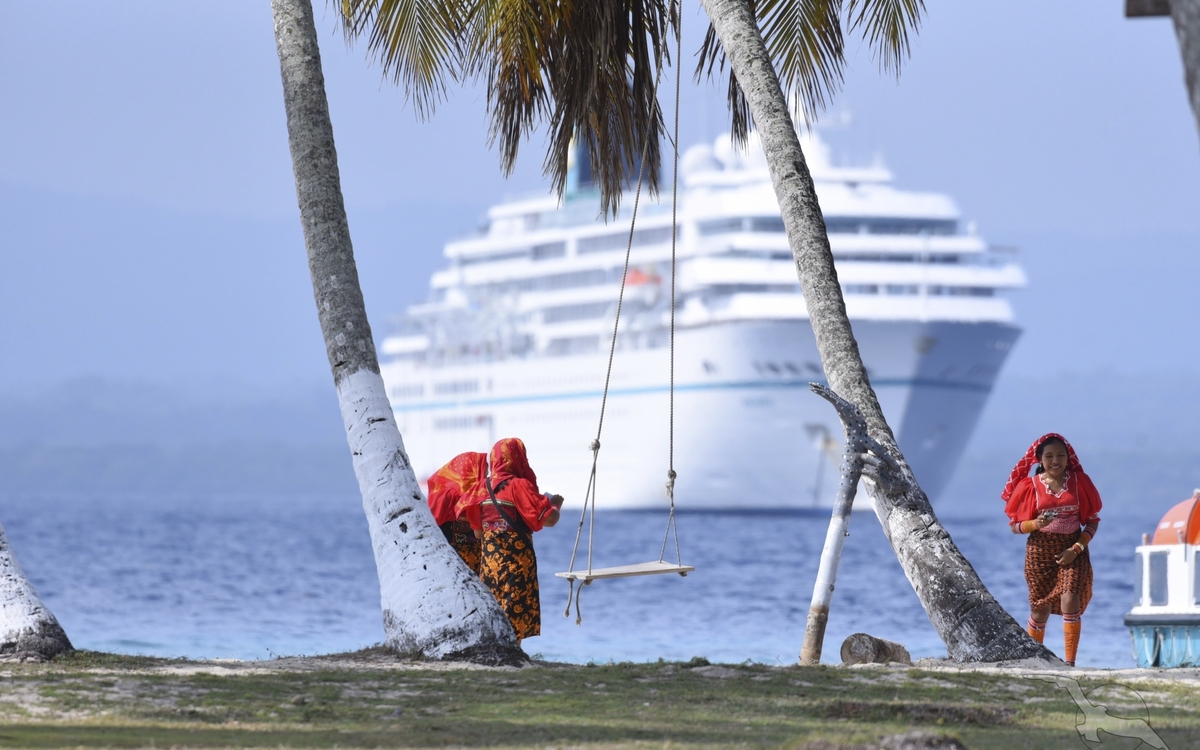 Einheimische in Panama am Strand