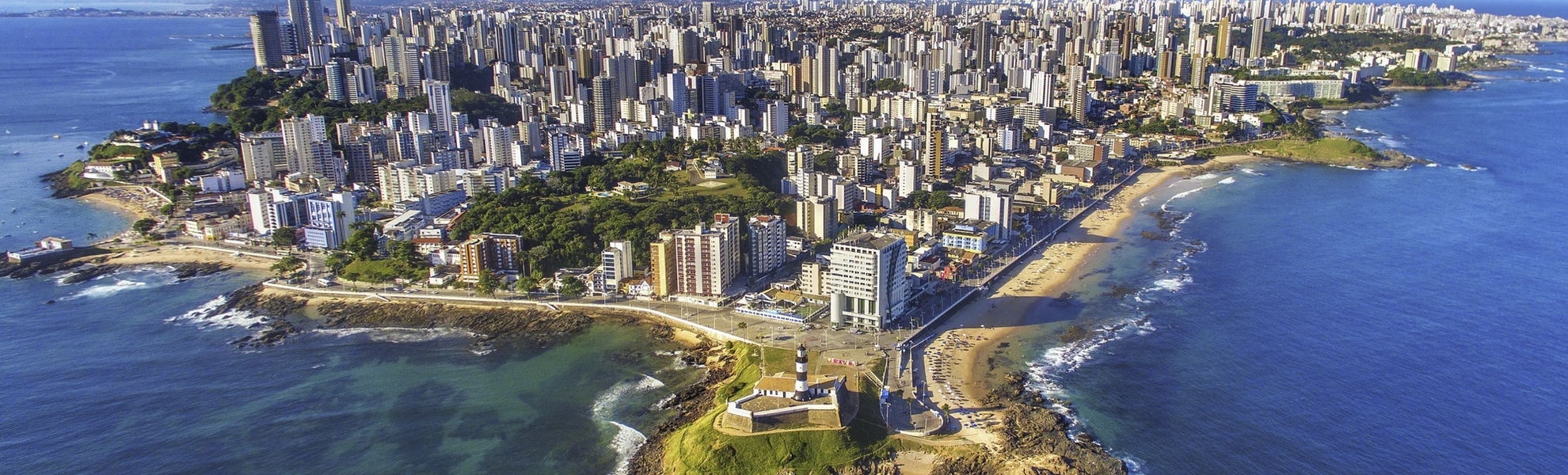 Luftansicht der Küste von Salvador da Bahia, Brasilien