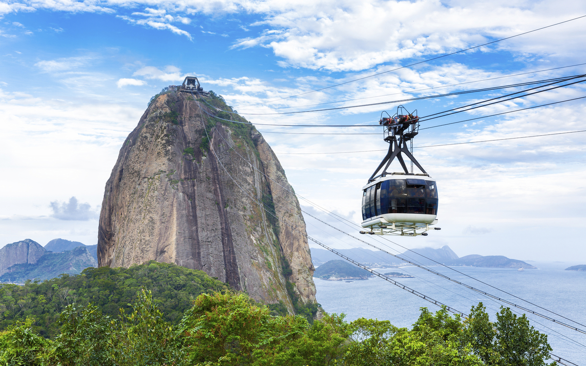 Seilbahn zum Zuckerhut in Rio de Janeiro, Brasilien