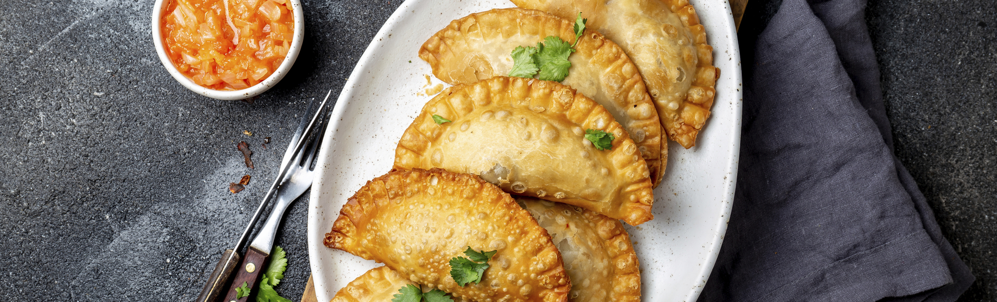 Frittierte Empanadas aus Chile