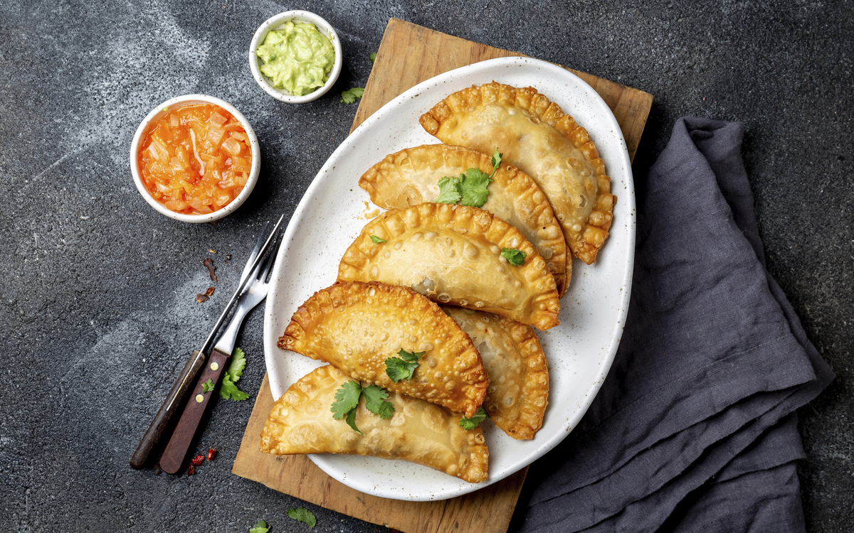 Frittierte Empanadas aus Chile