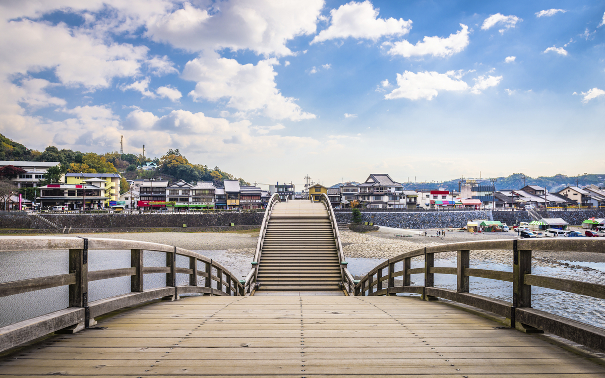 Kintai Brücke in Hiroshima,Japan