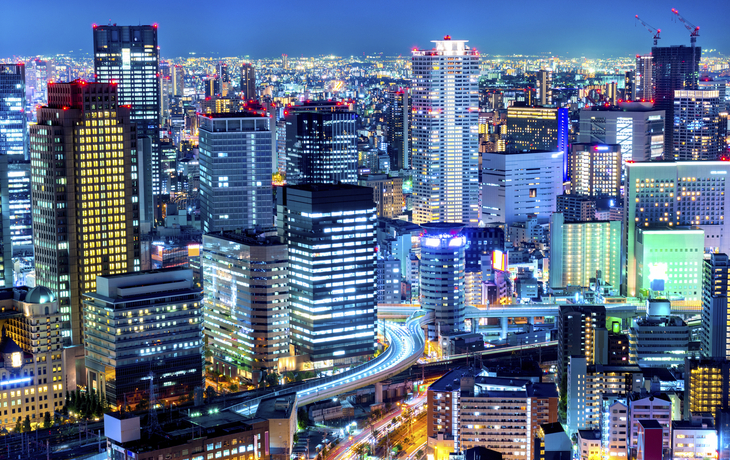 Osaka bei Nacht