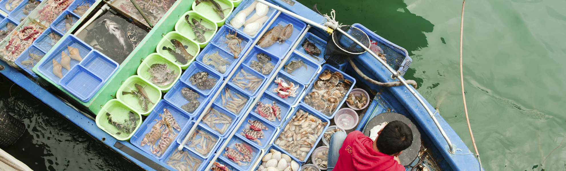 Fischerboot in China