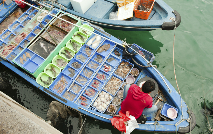 Fischerboot in China