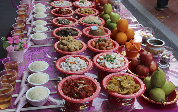 Essen in Chinatown, Singapur