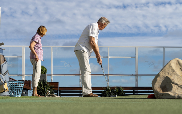 Golfpark auf dem Sonnendeck