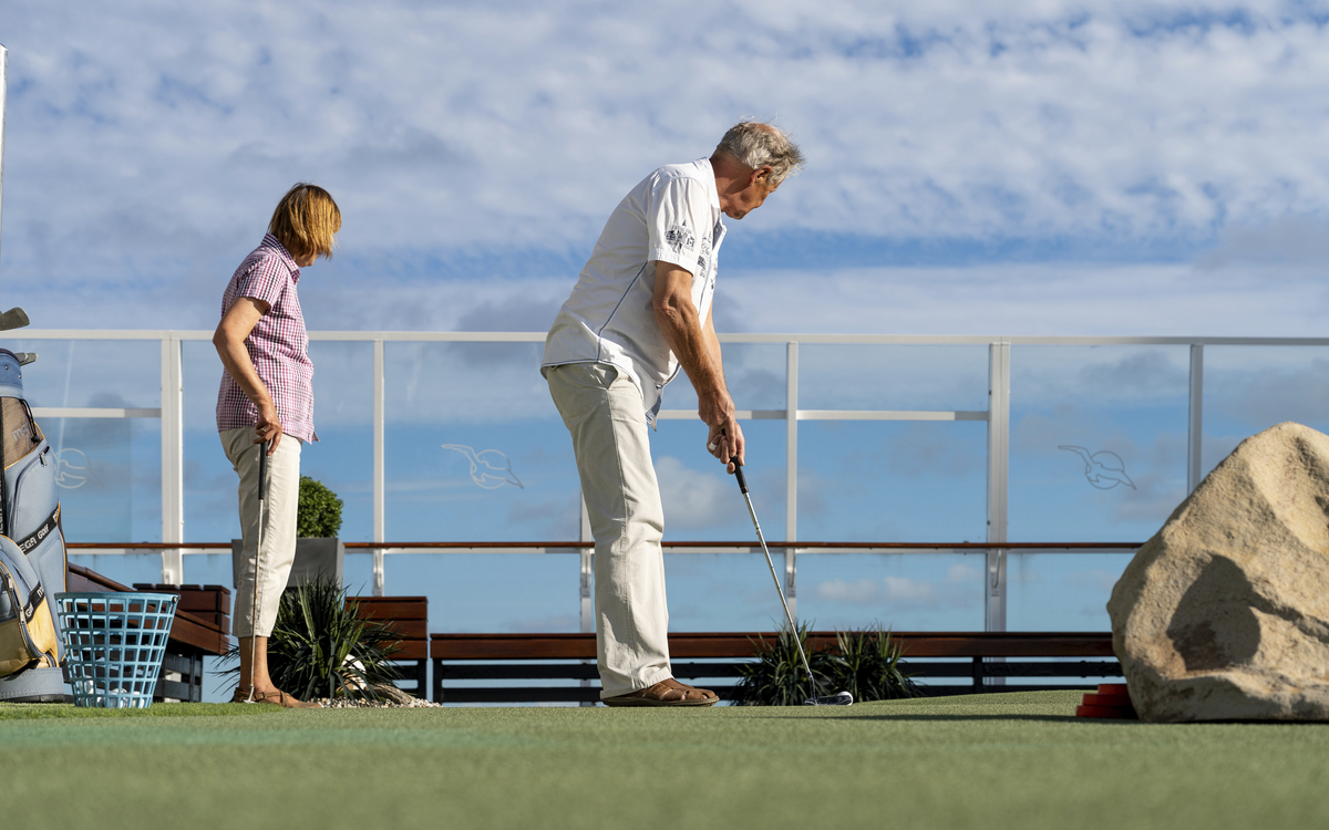 Golfpark auf dem Sonnendeck