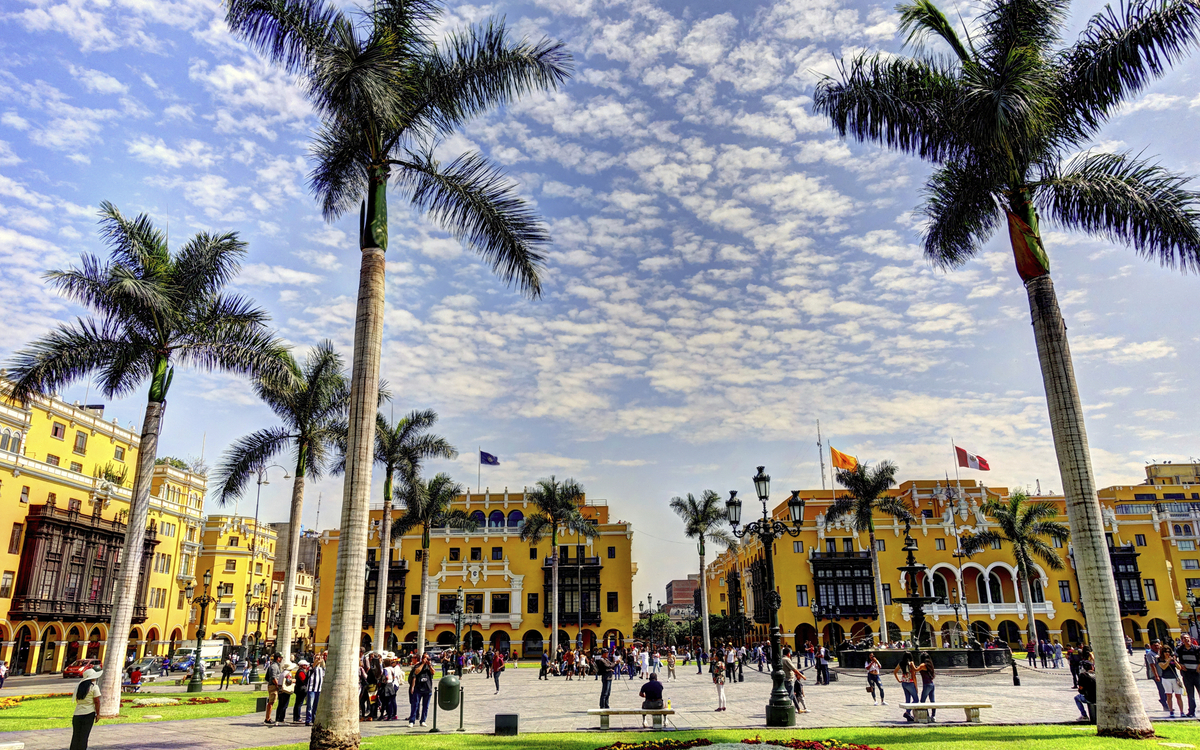 Plaza de Armas in Lima, Peru