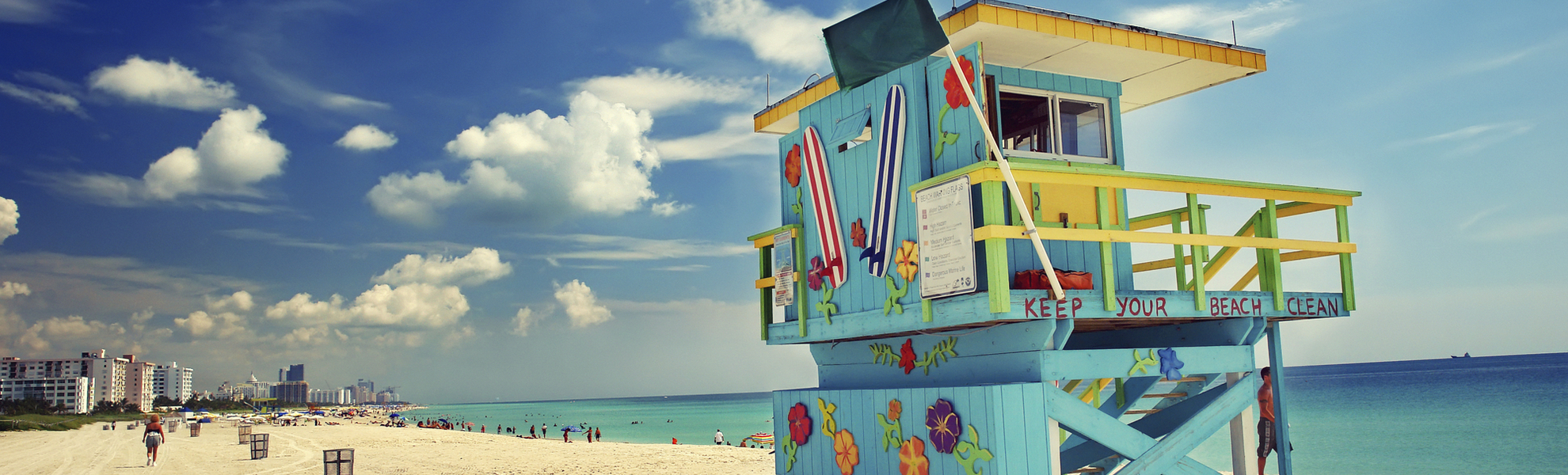 Sandstrand in Miami, USA