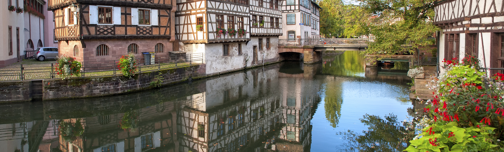 Fachwerkhäuser in Straßburg, Frankreich