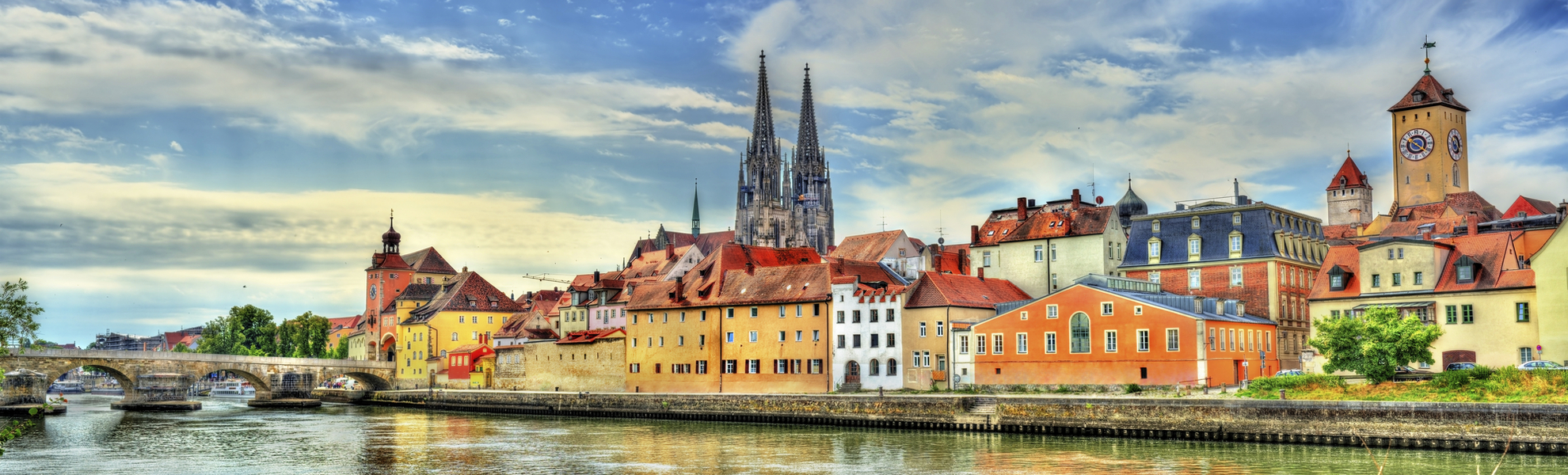 Donau bei Regensburg, Deutschland