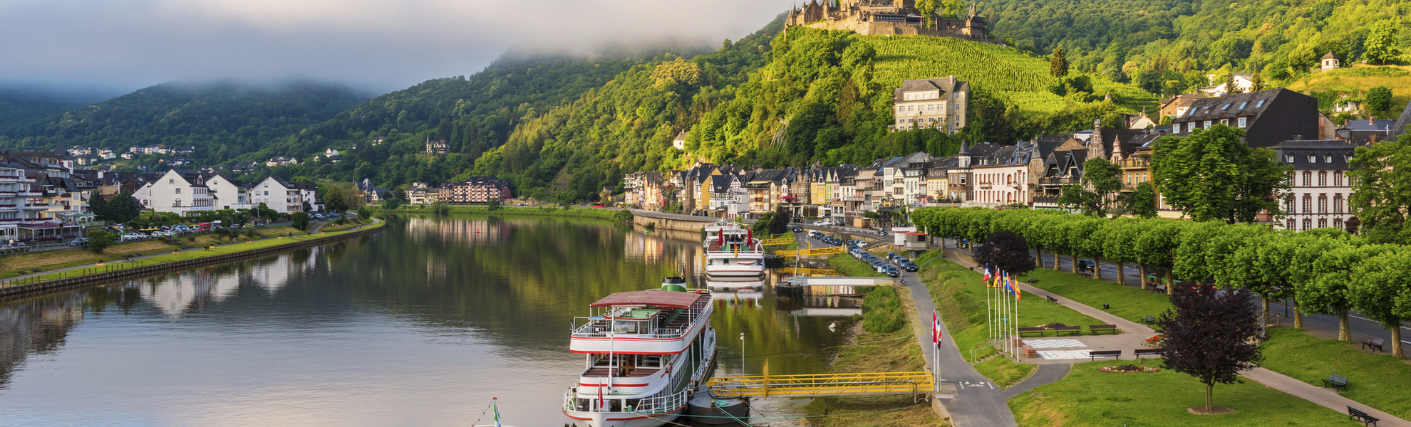 Aussicht auf die Burg in Cochem, Deutschland