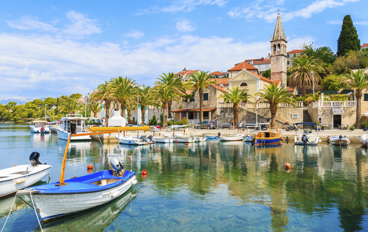 Hafen der Insel Brac, Kroatien