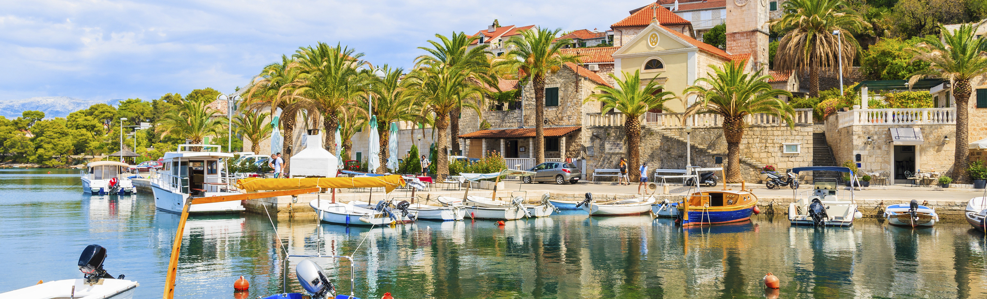 Hafen der Insel Brac, Kroatien