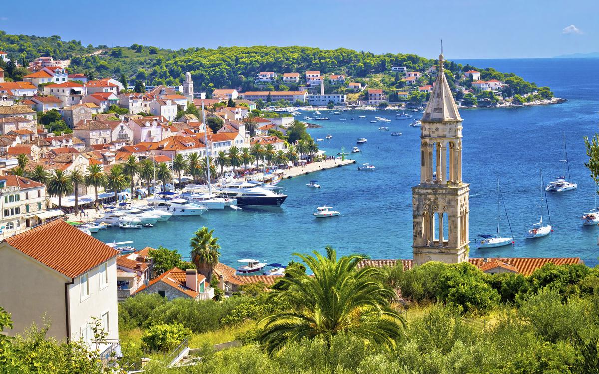 Küste von Hvar, Kroatien