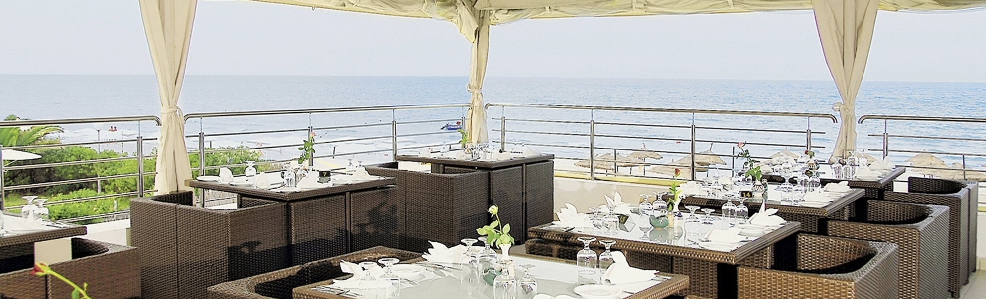 Mahdia Beach, Restaurant Aussen