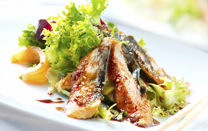 Salat mit Hähnchenbrust