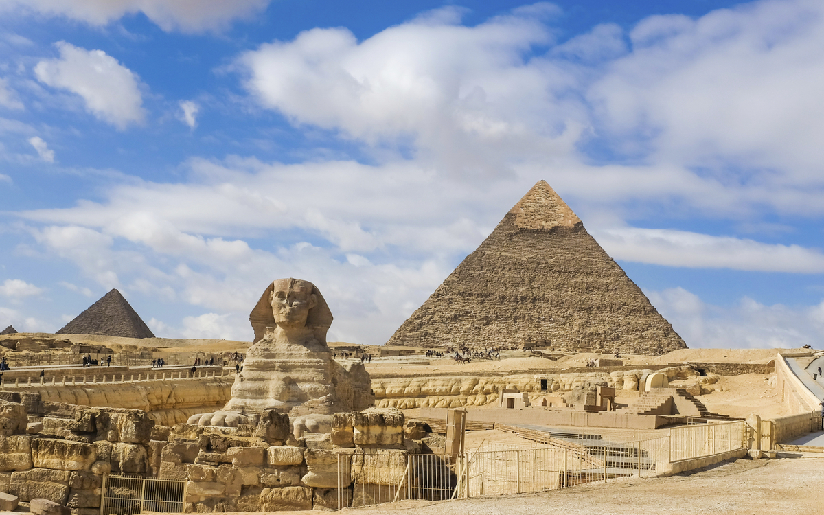 Pyramide von Gizeh-Sphinx, Aegpyten